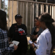 INTERVIEW: Right2Know leader standing with #teamvuvu journalists.