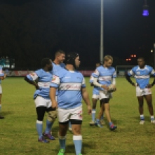 BACK TO POSITIONS: Monash re-positions themselves after the referee blows the whistle.